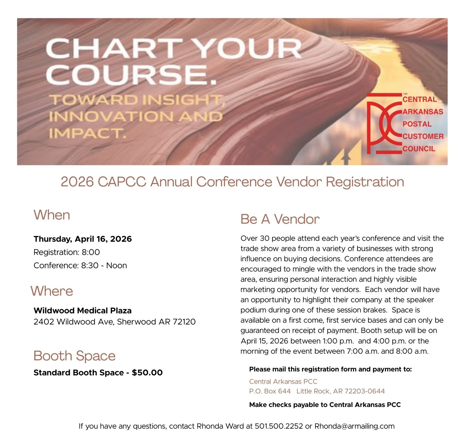 Email Vendor registration spring conference 2026 - 1